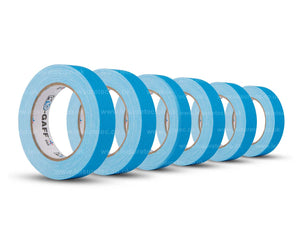 LMKPG24NBL6 - Le Mark Pro Gaff FLUORESCENT Gaffer Tape 24mm x 25yds BLUE *6 PACK* Image 1