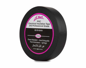 LMKPVCT19BLK - Le Mark PVC Electrical Insulation Tape 19mm x 33m BLACK Image 1