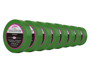 LMKPVCT19GN8 - Le Mark PVC Electrical Insulation Tape 19mm x 33m GREEN *8 PACK* Image 1