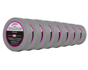LMKPVCT19GY8 - Le Mark PVC Electrical Insulation Tape 19mm x 33m GREY *8 PACK* Image 1