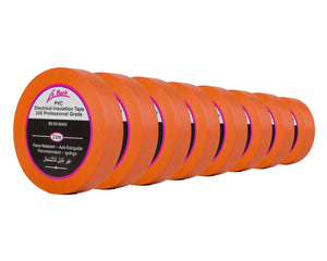LMKPVCT19OR8 - Le Mark PVC Electrical Insulation Tape 19mm x 33m ORANGE *8 PACK* Image 1