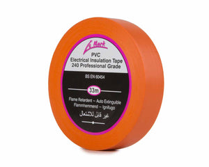 LMKPVCT19OR - Le Mark PVC Electrical Insulation Tape 19mm x 33m ORANGE Image 1