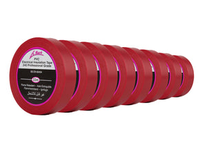 LMKPVCT19R8 - Le Mark PVC Electrical Insulation Tape 19mm x 33m RED *8 PACK* Image 1