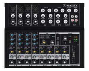 MACMIX12FX - Mackie Mix12FX 12ch Compact Effects Mixer 4 Mic or Line and 4 Stereo Input Image 2