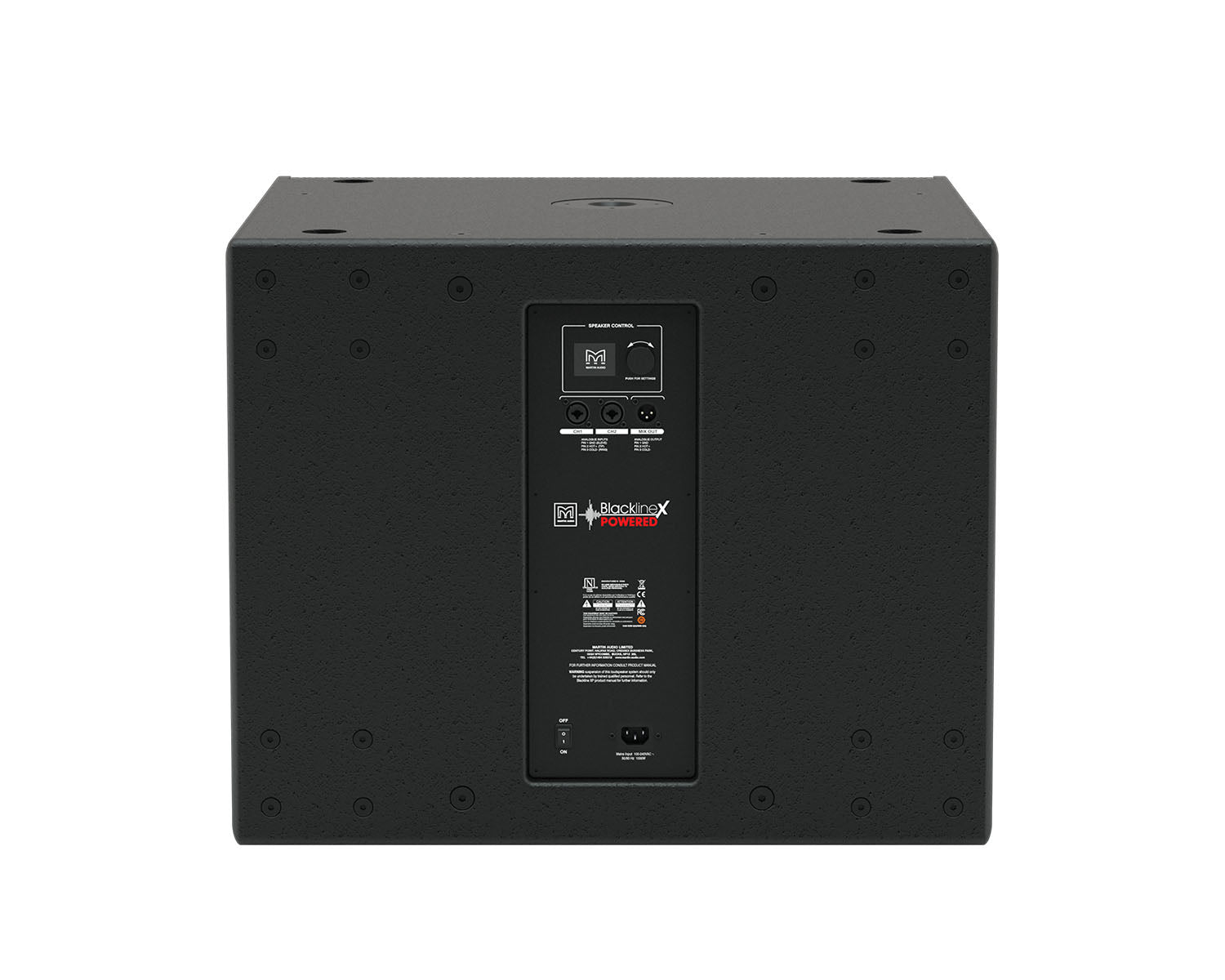 MAUXP118 - Martin Audio XP118 Blackline XP 1x18inch Powered Subwoofer 2000W Black  Image 3