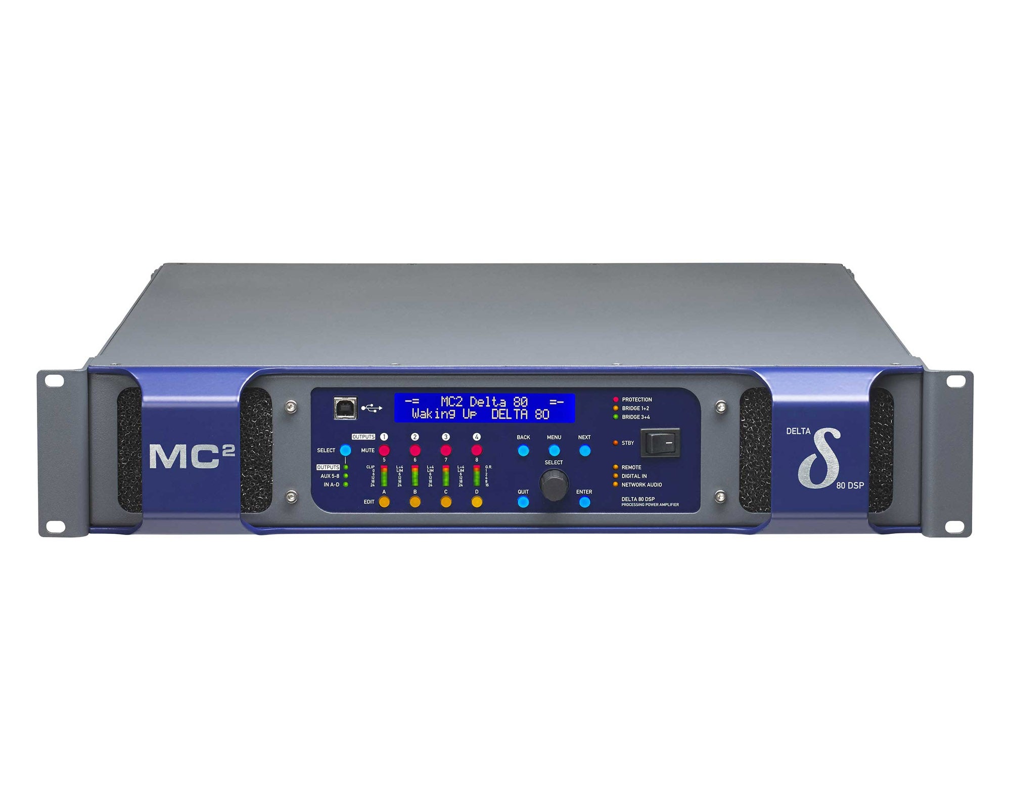 MC2D80DSPD - MC2 Audio Delta 80 Power Amp wth DSP & Dante 4x2000W @ 4ohm Image 1