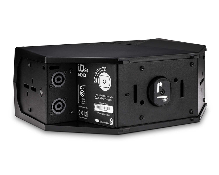 NEXIDT12040 - NEXO ID24 T 2 Way 2x4inch Touring Speaker 120x40degree Rotatable Horn Black Image 3