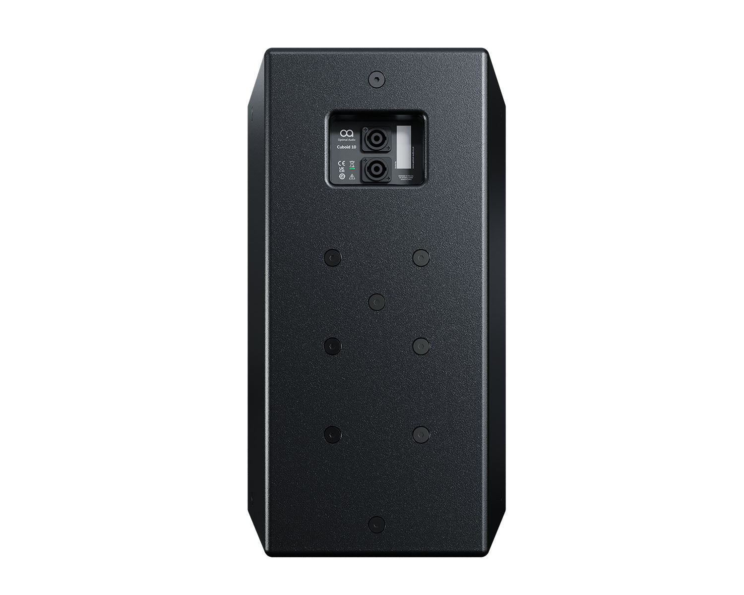 OPACUBOID10B - Optimal Audio Cuboid 10 Two Way 10inch Passive Loudspeaker 250W @ 8ohm Black Image 3