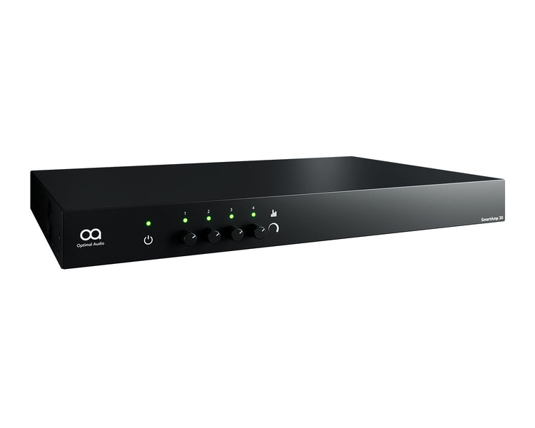OPASAMP30 - Optimal Audio SmartAmp 30 4x250W Amplifier with Integral DSP 100V 1U Image 2