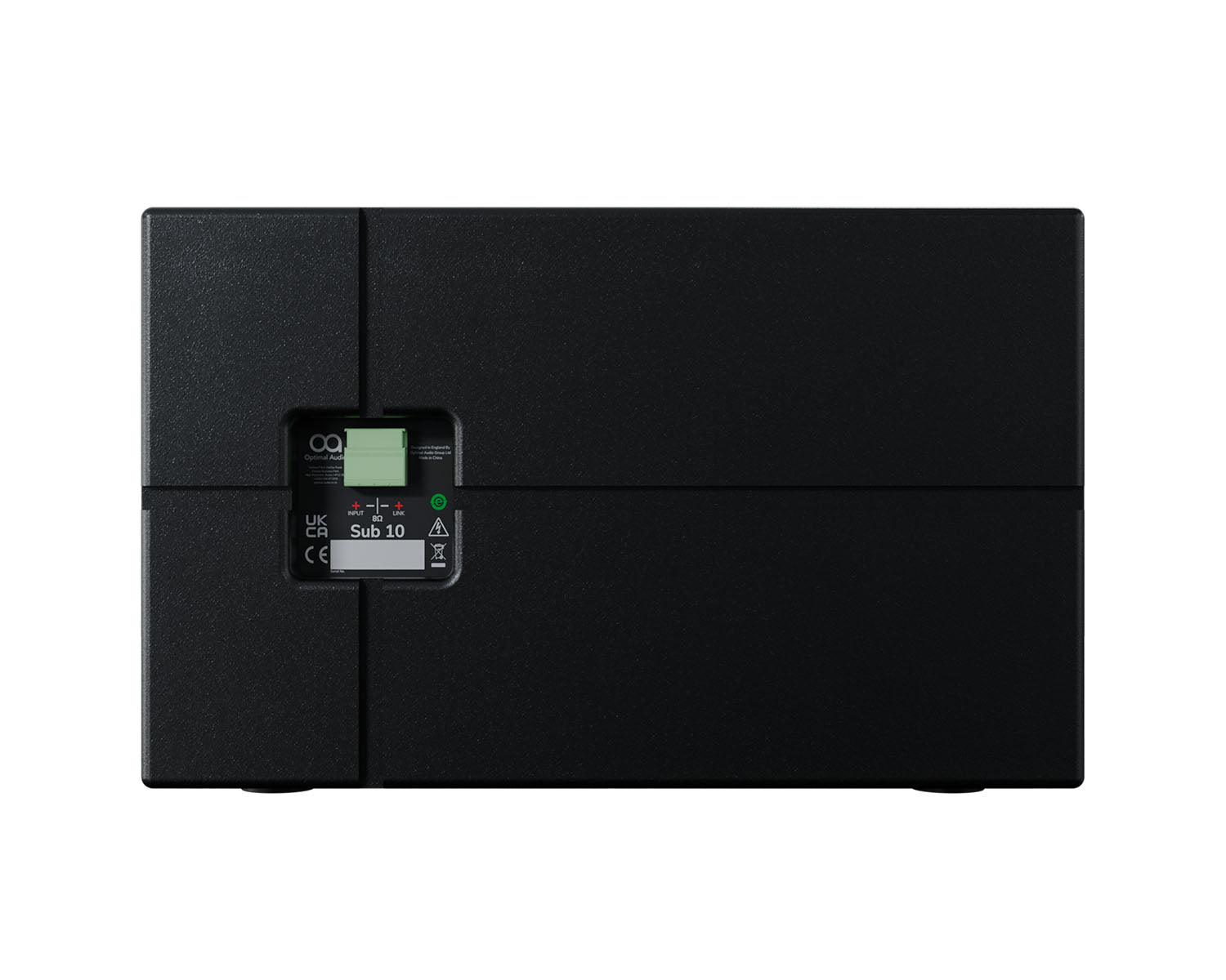 OPASUB10B - Optimal Audio Sub 10 Low Profile 10inch Cabinet Subwoofer 250w @ 8ohm Black Image 3