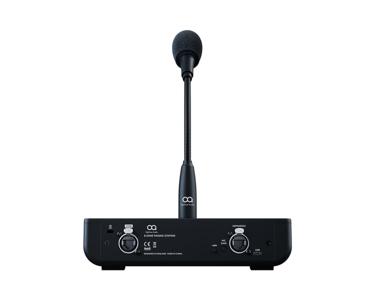 OPATALK8 - Optimal Audio Talk 8 8 Zone Digital Paging Station with Gooseneck Image 4