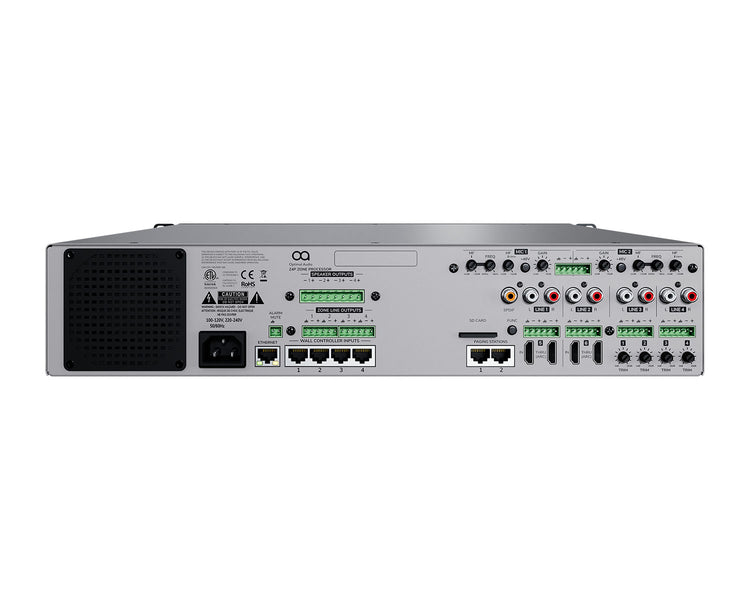 OPAZONE4P - Optimal Audio Zone 4P 4 Zone Powered Audio Control DSP and WebApp 2 Mic or 4 Line Image 3
