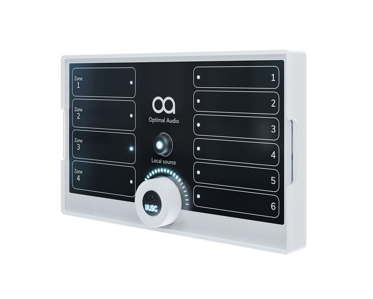 OPAZONEPAD4 - Optimal Audio ZonePad 4 Remote Wall Panel Controller for up to 4 Zones Image 1