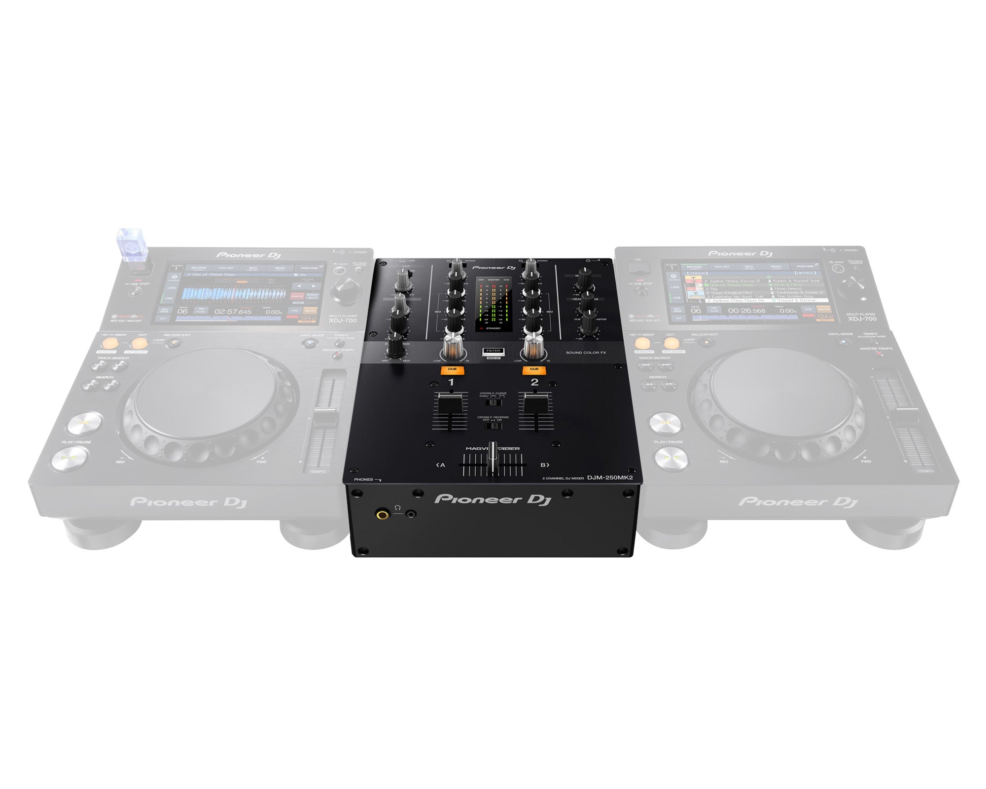PIODJM250.P - Pioneer DJ DJM 250MK2 2Ch DJ Mixer with USB and On Board Effects BLACK Image 4