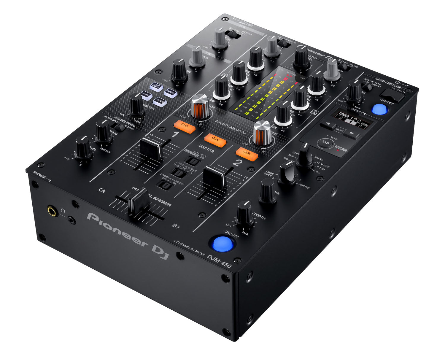PIODJM450.P - Pioneer DJ DJM 450K 2Ch DJ Mixer with USB and On Board Effects BLACK Image 3
