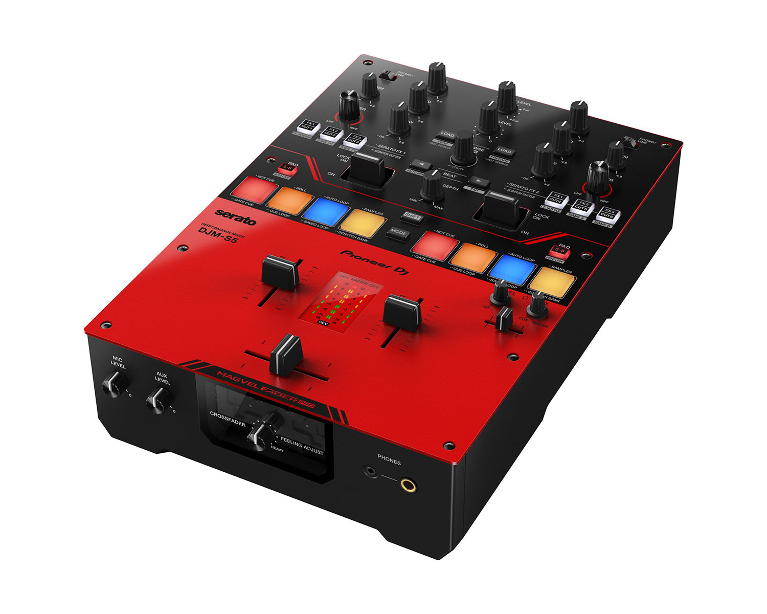 PIODJMS5.P - Pioneer DJ DJM S5 2 Channel Scratch DJ Battle Mixer for Serato DJ Pro Image 3