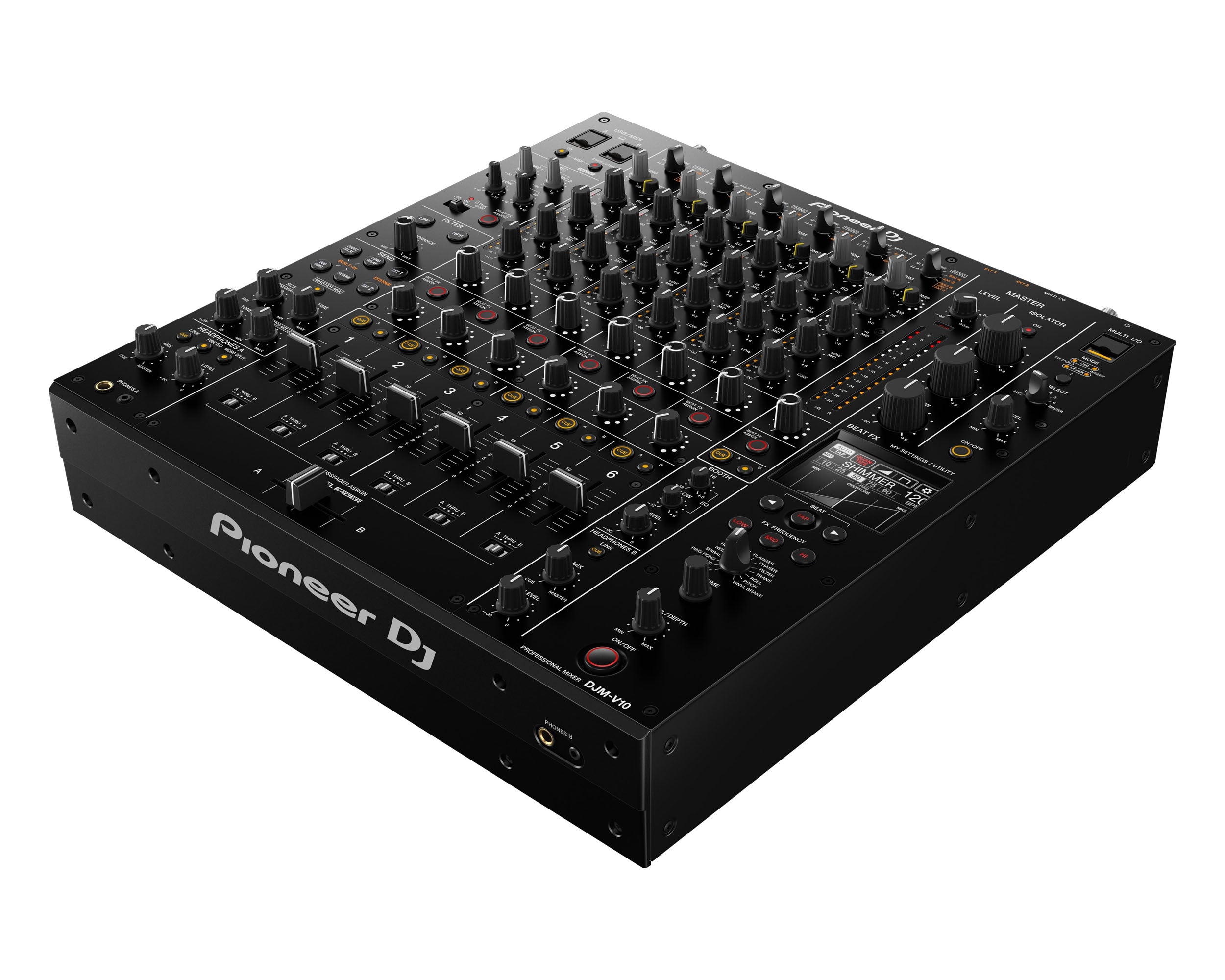 PIODJMV10.P - Pioneer DJ DJM V10 6 Channel Professional DJ Mixer 96 Bit or 4 Band EQ Image 2