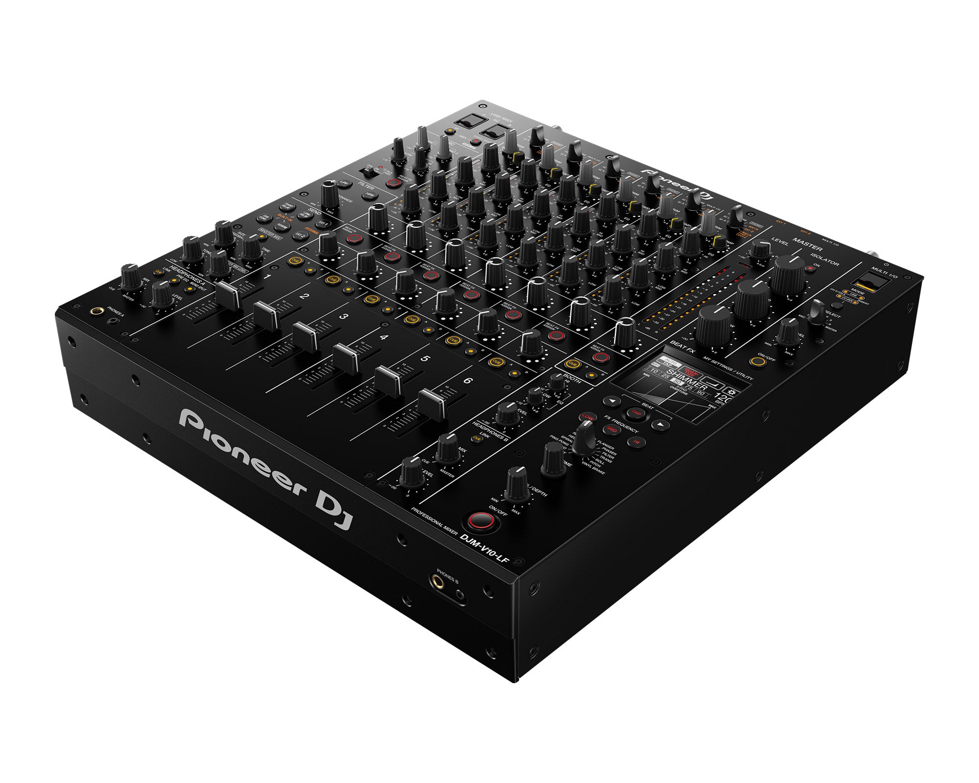 PIODJMV10LF.P - Pioneer DJ DJM V10 LF 6Ch Pro DJ Mixer Long Faders and Optimised Curves Image 3