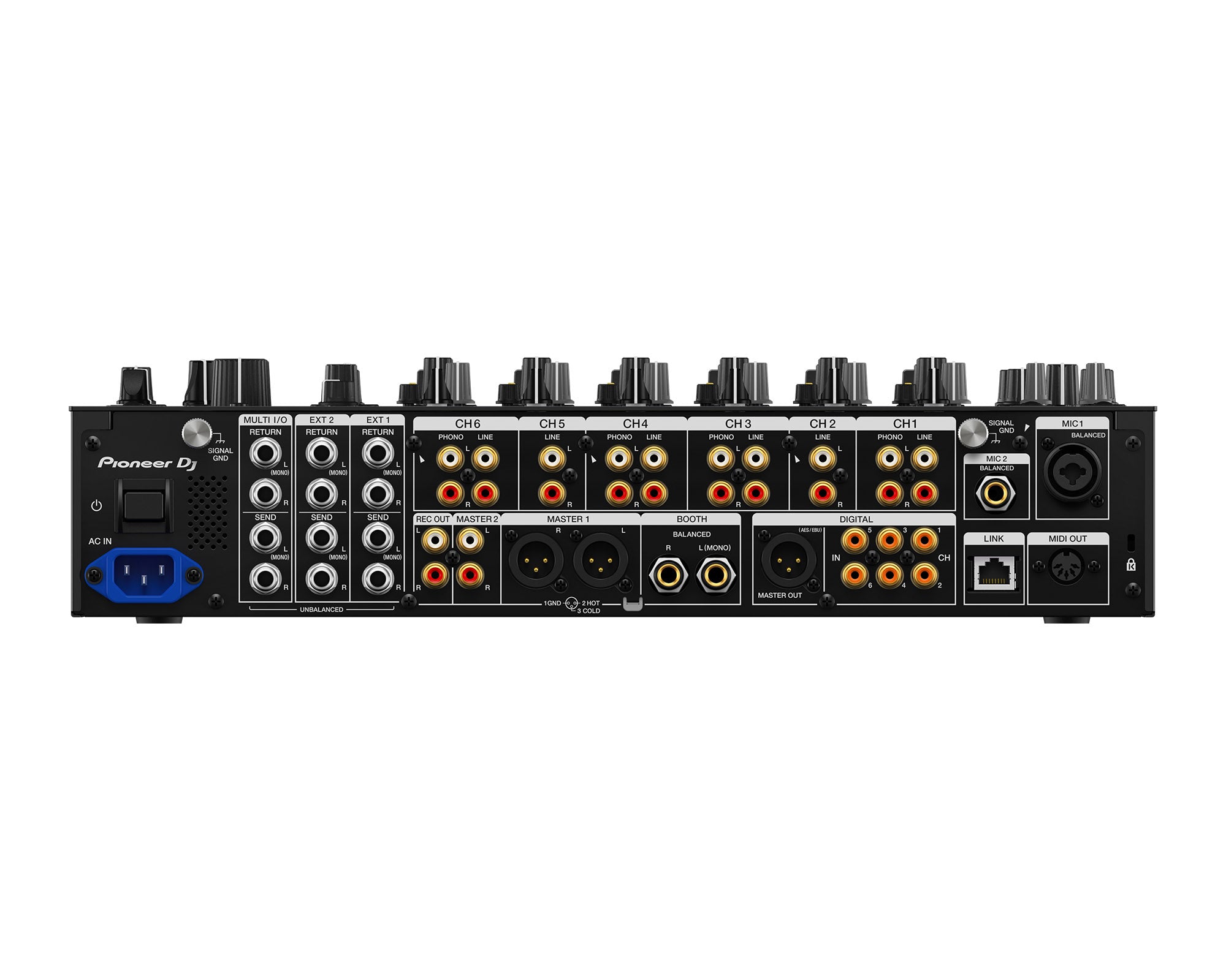 PIODJMV10LF.P - Pioneer DJ DJM V10 LF 6Ch Pro DJ Mixer Long Faders and Optimised Curves Image 4