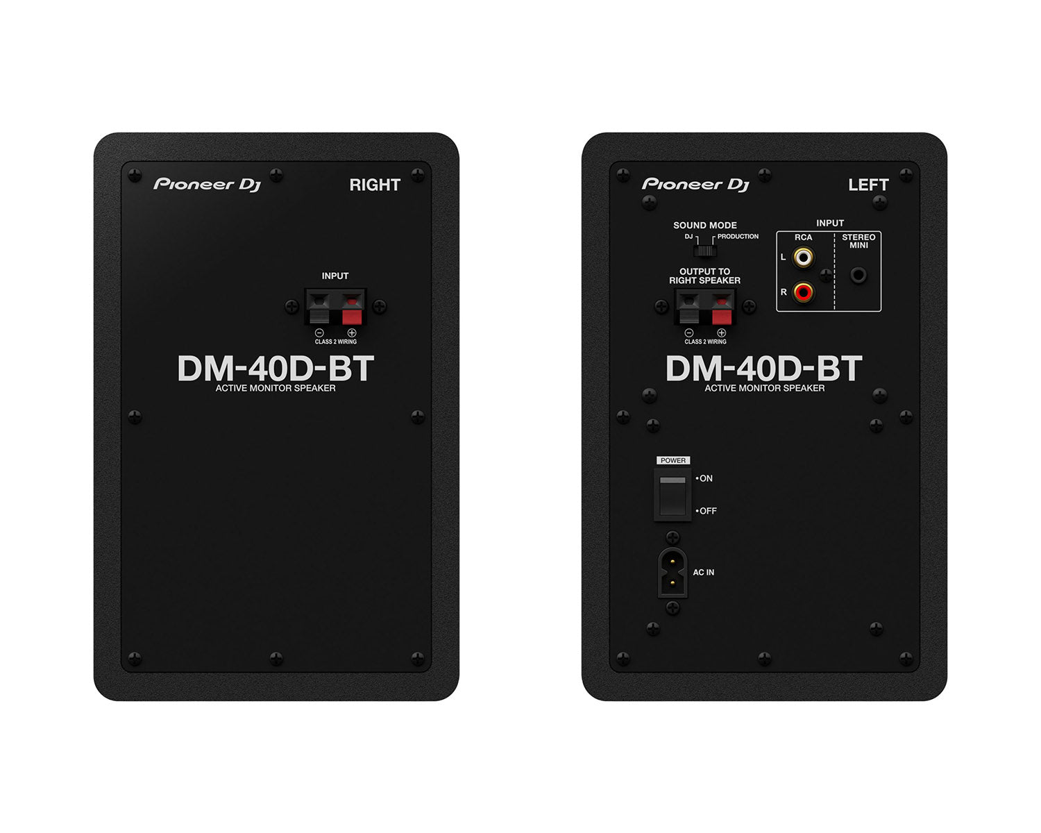 PIODM40DBT.C - Pioneer DJ DM 40D BT 4inch 2 Way Class D Active Monitor and Bluetooth PAIR Black Image 3