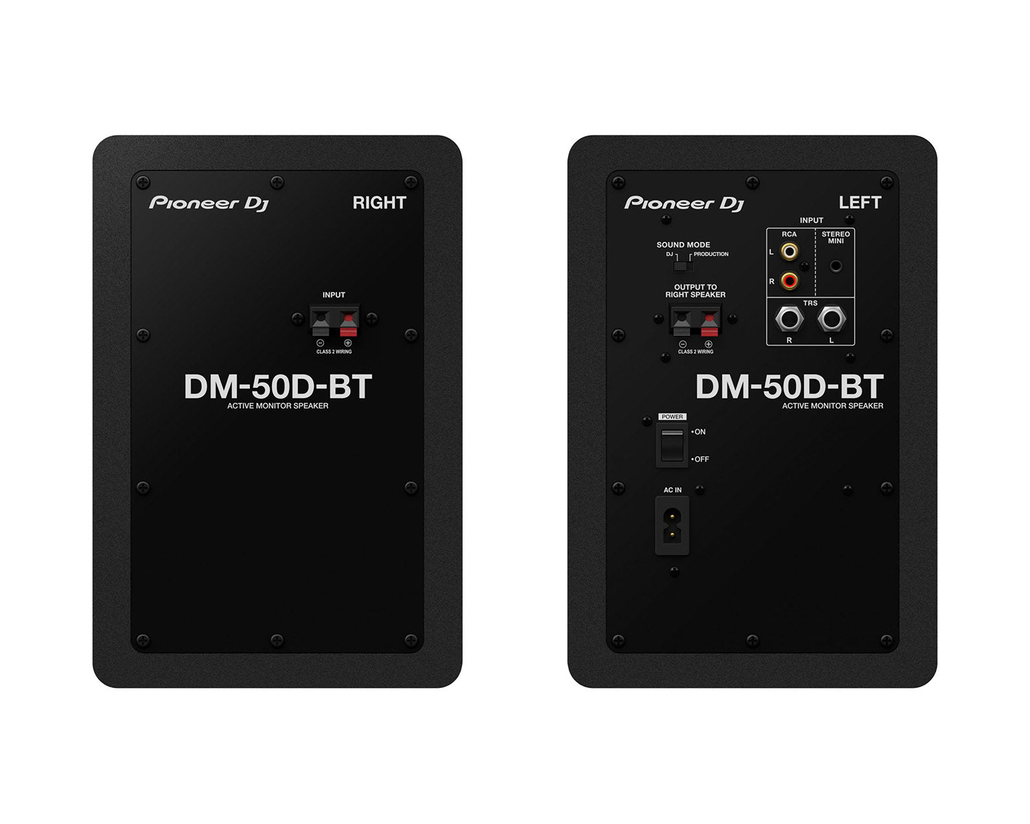 PIODM50DBT.C - Pioneer DJ DM 50D BT 5inch 2 Way Class D Active Monitor and Bluetooth PAIR Black Image 3
