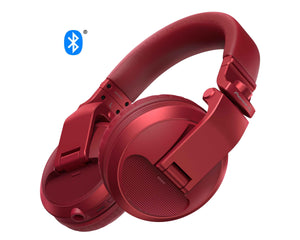 PIOHDJX5BTR.C - Pioneer DJ HDJ X5BT R Pro DJ Bluetooth Headphones with Swivel Ear Red Image 1