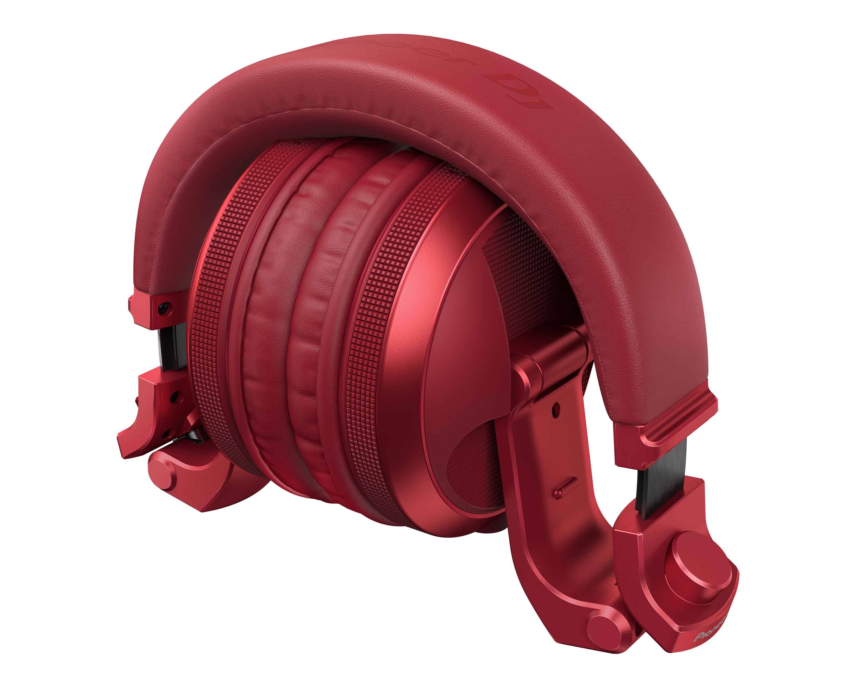 PIOHDJX5BTR.C - Pioneer DJ HDJ X5BT R Pro DJ Bluetooth Headphones with Swivel Ear Red Image 3