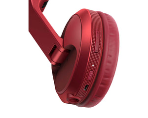 PIOHDJX5BTR.C - Pioneer DJ HDJ X5BT R Pro DJ Bluetooth Headphones with Swivel Ear Red Image 4
