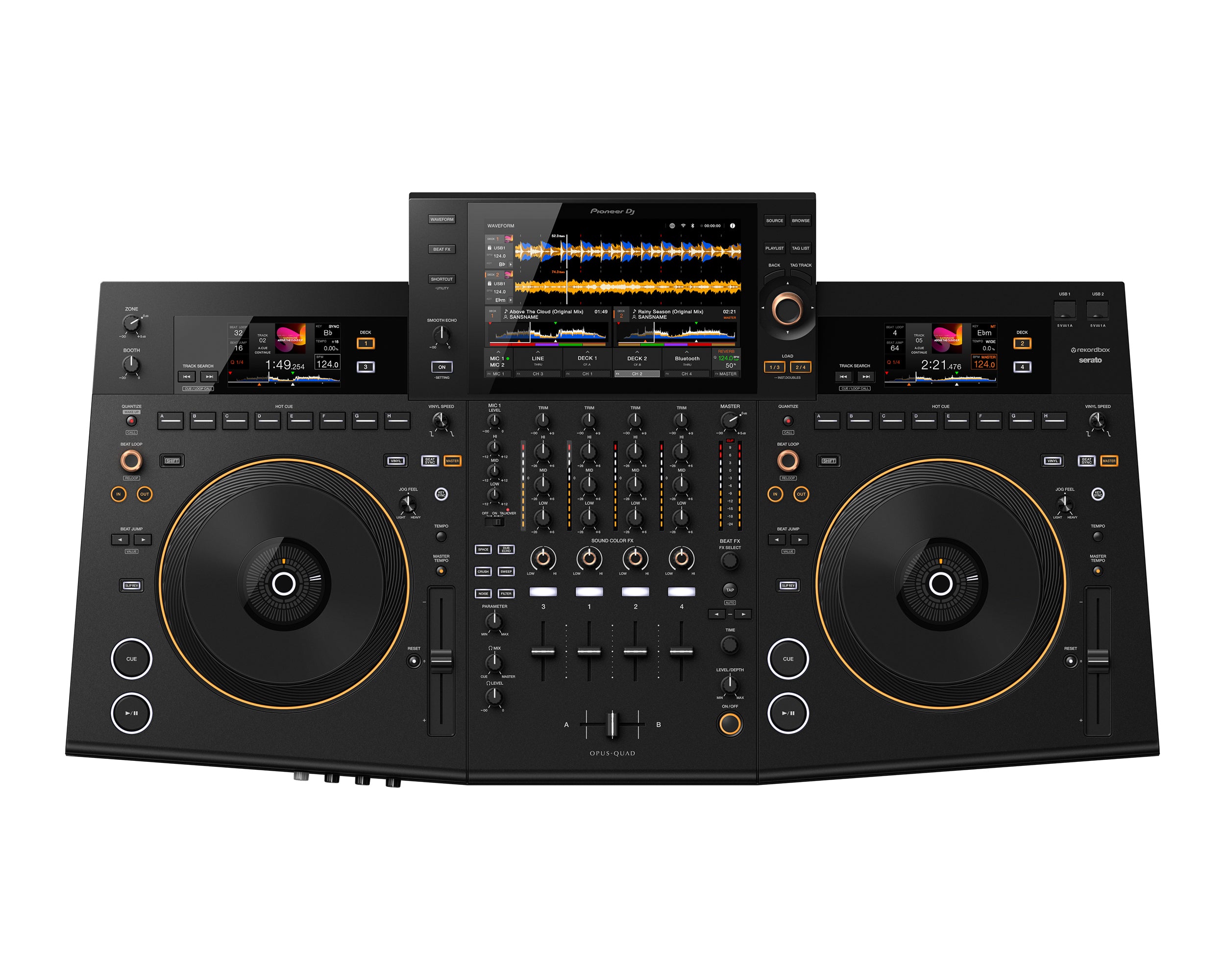 PIOOPUSQUAD.P - Pioneer DJ OPUS QUAD All in One 4 Ch Premium DJ System rekordbox or Serato Image 1