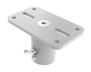 POWATPM02 - Powerdrive ATPM02 Pole Mount with Type 75 Plate for Poles or Stands 40kg White Image 1