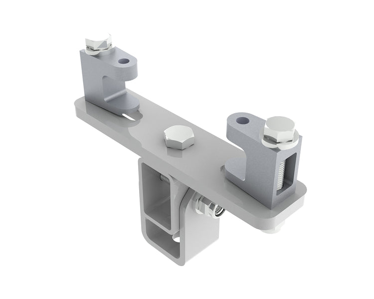 POWKBD1000SW - Powerdrive KBD1000S W Girder Bracket 75mm 155mm Variable Angle Drop White Image 1