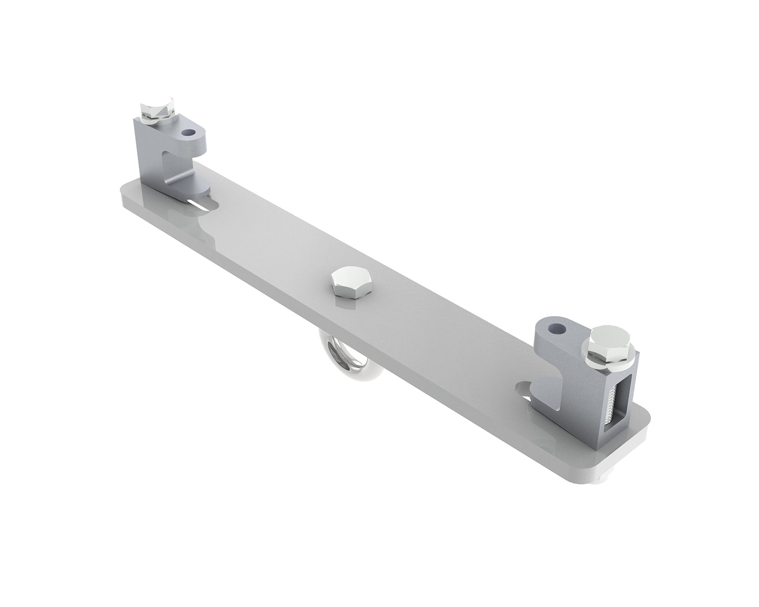 POWKBD3000LW - Powerdrive KBD3000L W Girder Bracket 230mm 320mm M12 Eyebolt White Image 1