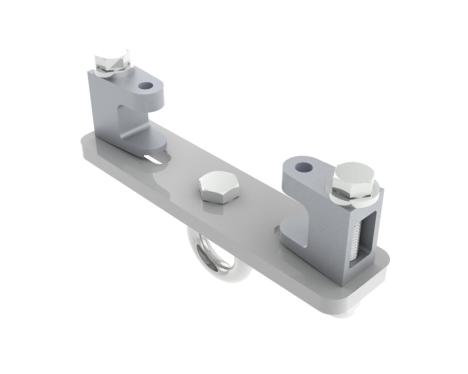 POWKBD3000SW - Powerdrive KBD3000S W Girder Bracket 75mm 155mm M12 Eyebolt White Image 1