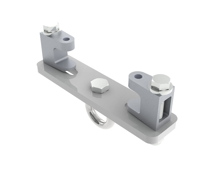 POWKBD3000SW - Powerdrive KBD3000S W Girder Bracket 75mm 155mm M12 Eyebolt White Image 1