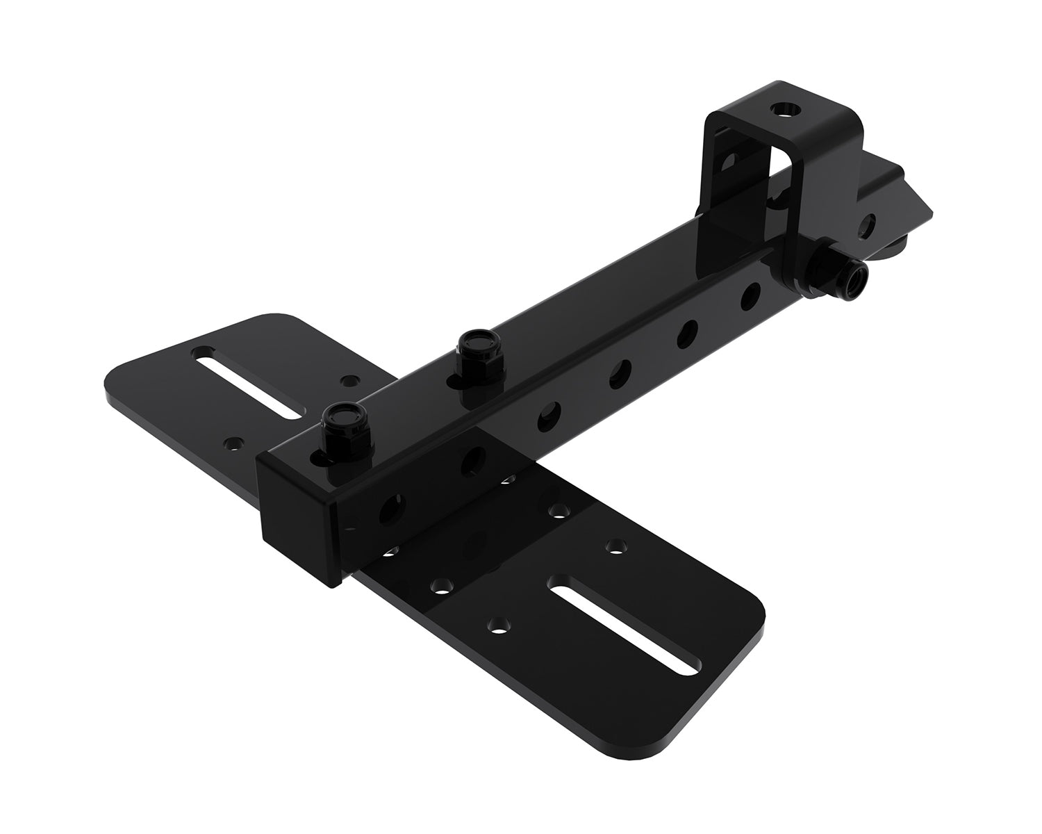POWMM140LB - Powerdrive MM140L B Top Mount Bracket with Tilt or Swivel 363mm M821 Plate Blk Image 1