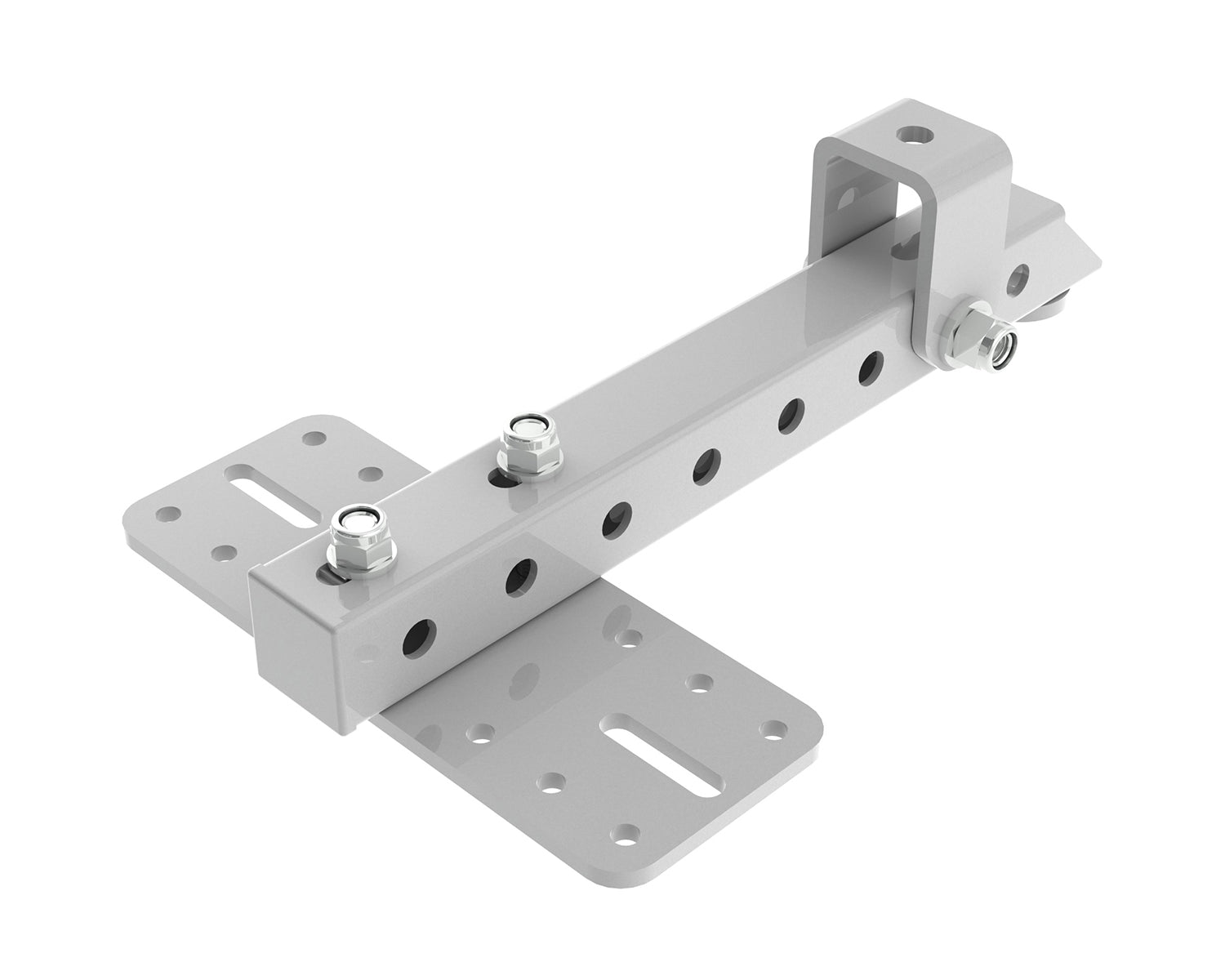 POWMM140LW - Powerdrive MM140L W Top Mount Bracket with Tilt or Swivel 363mm M821 Plate Wht Image 1