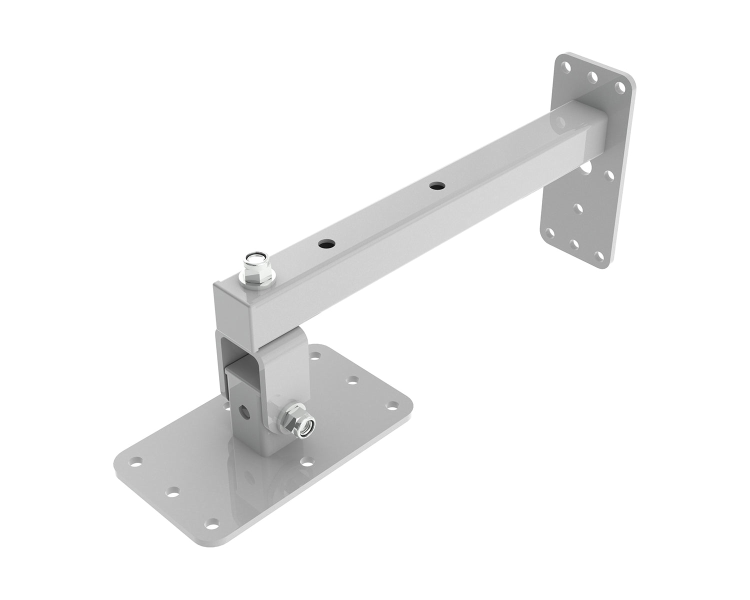 POWWHD120W - Powerdrive WHD120 W Top Mount Tilting Wall Bracket Type 120 Plate 40kg White Image 1