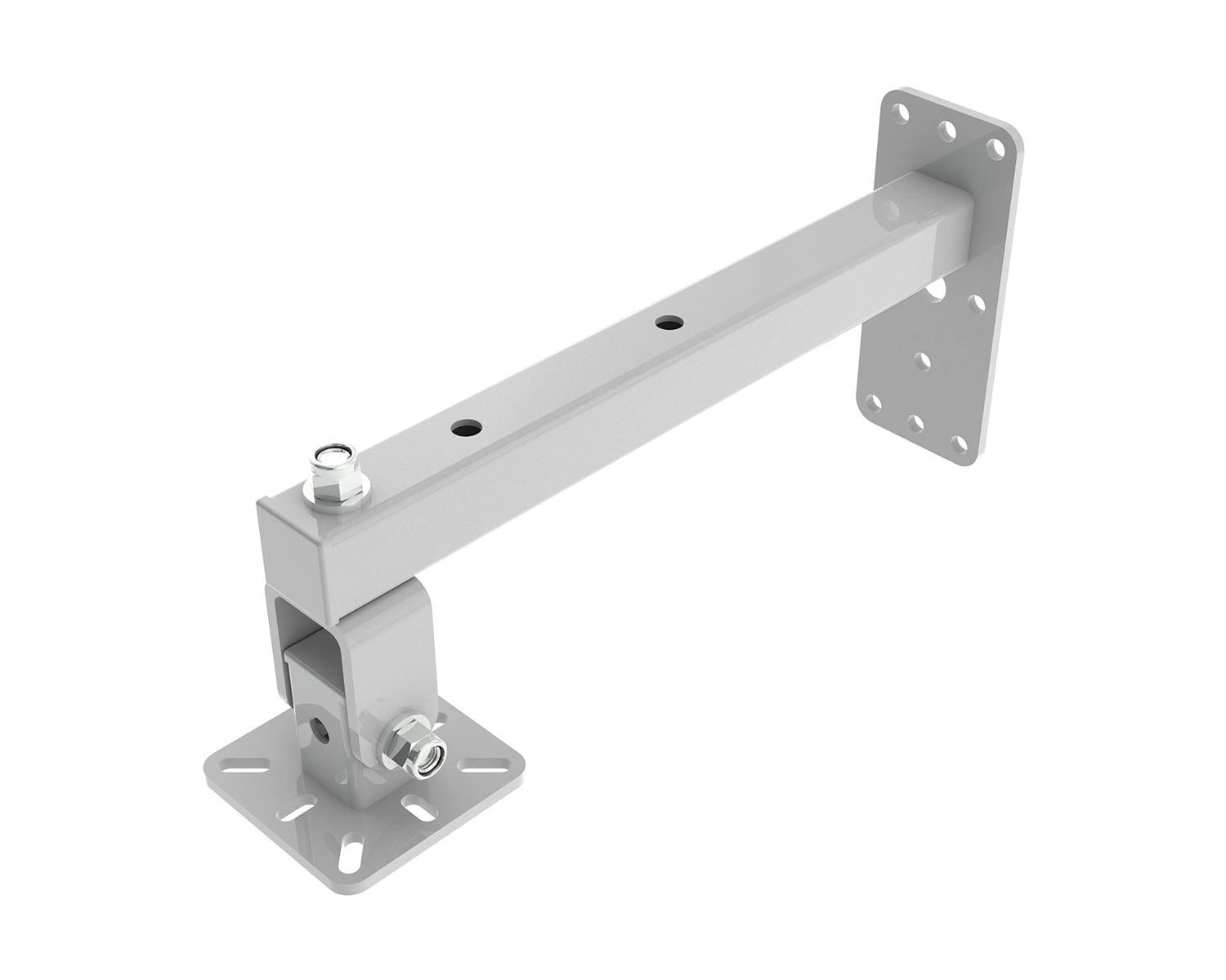 POWWHD80W - Powerdrive WHD80 W Top Mount Tilting Wall Bracket Type 80 Plate 40kg White Image 1