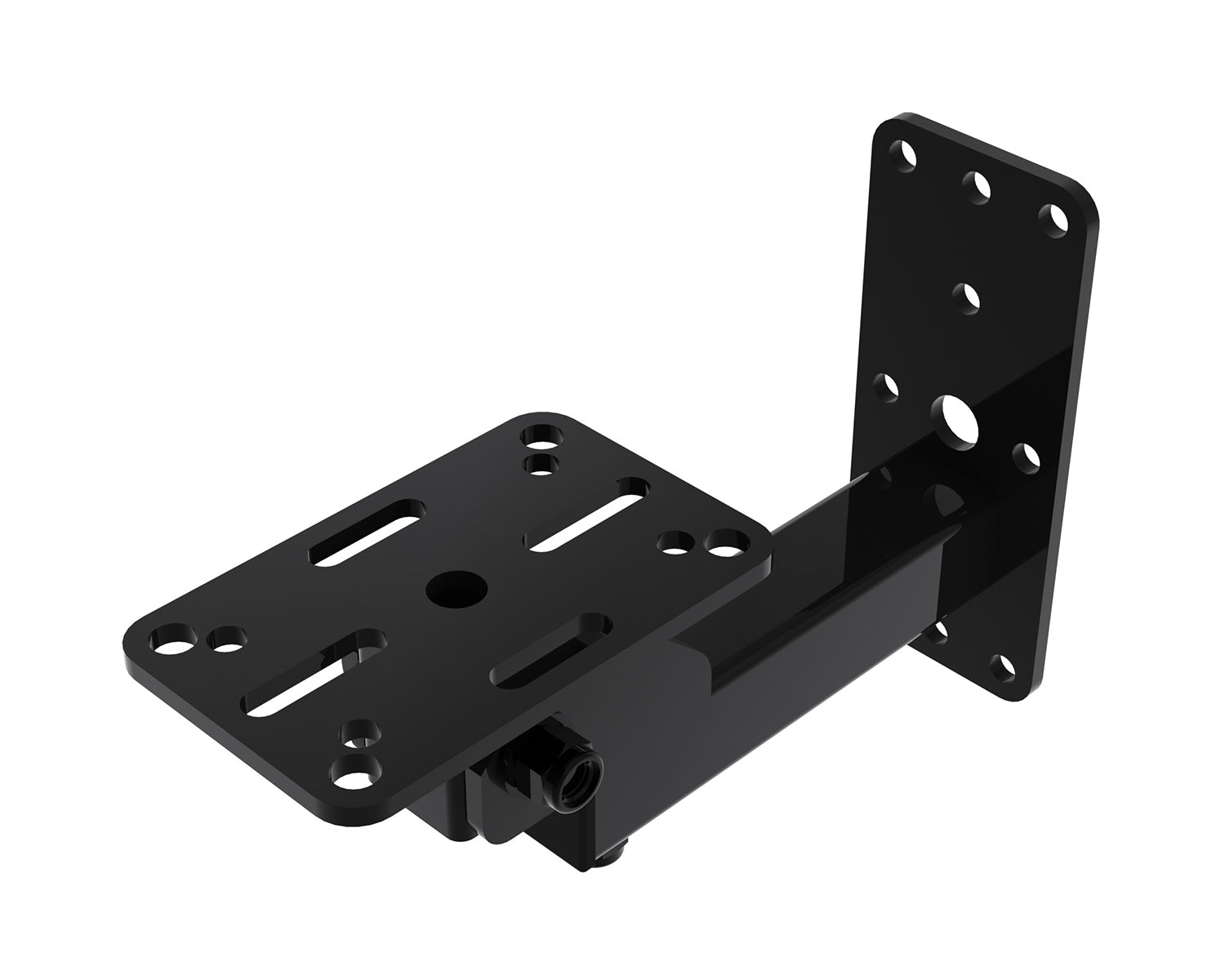 POWWHOM100B - Powerdrive WHOM100 B Bottom Mount Tilting Wall Bracket 215mm Type 100 Black Image 1