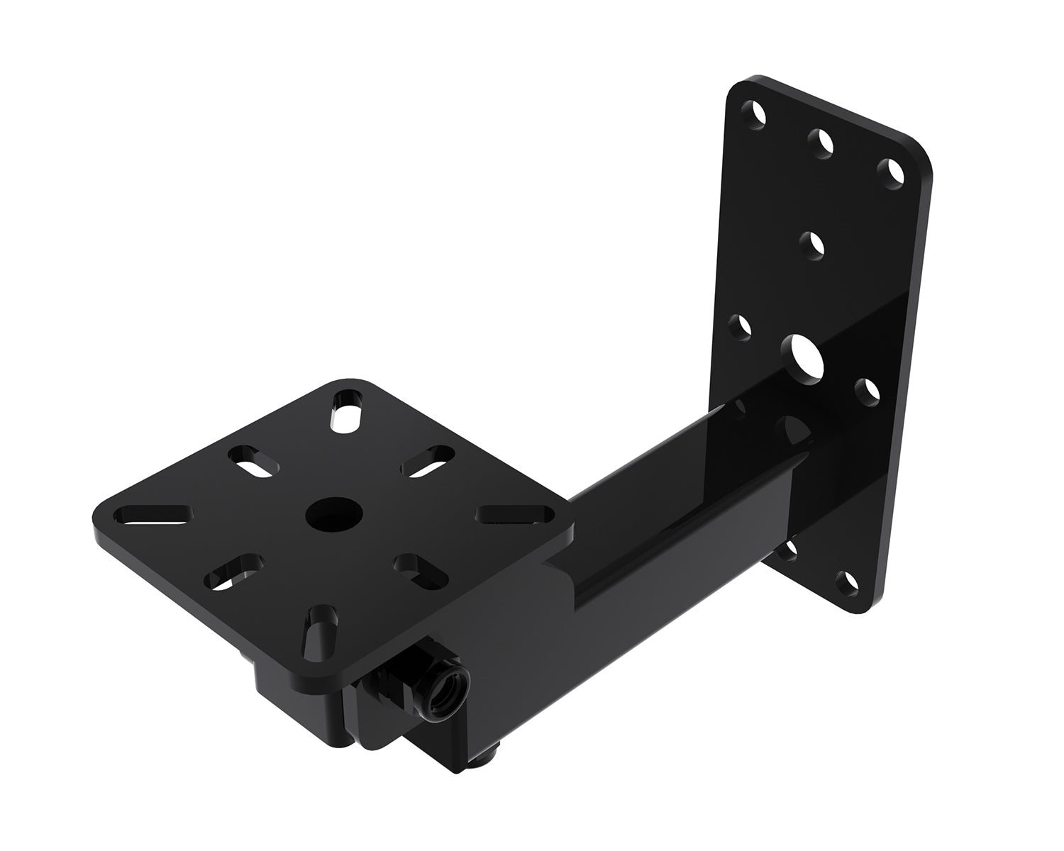 POWWHOM80 - Powerdrive WHOM80 B Bottom Mount Tilting Wall Bracket 215mm Type 80 Black Image 1