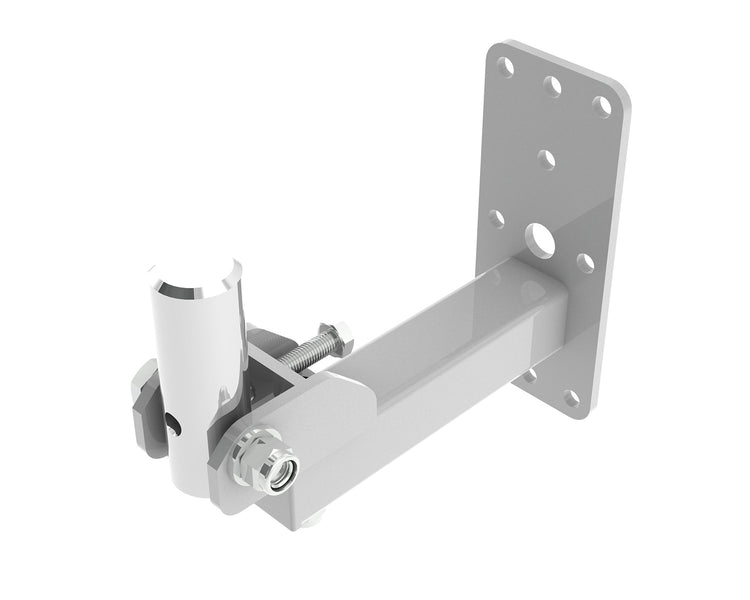 POWWHUM35 - Powerdrive WHUM35 W WHITE Bottom Mount Tilting Wall Bracket 215mm 35mm Spig Image 1
