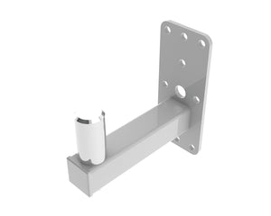 POWWHYM35W - Powerdrive WHYM35 W WHITE Bottom Mount Fixed Wall Bracket 215mm 35mm Spigot Image 1