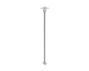 POWXD100W - Powerdrive XD100 W Top Mount Ceiling Bracket 2000mm Tube Type 100 40kg White Image 1