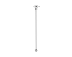 POWXD80W - Powerdrive XD80 W Top Mount Ceiling Bracket 2000mm Tube Type 80 40kg White Image 1