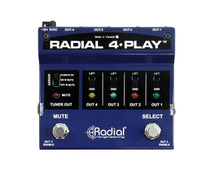 RAD4PLAY - Radial 4 Play Active DI Box with Four Selectable Outputs Image 3