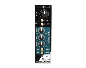RAD500PREMAX - Radial Workhorse PreMax 500 Series Microphone Preamp or EQ Module Image 2