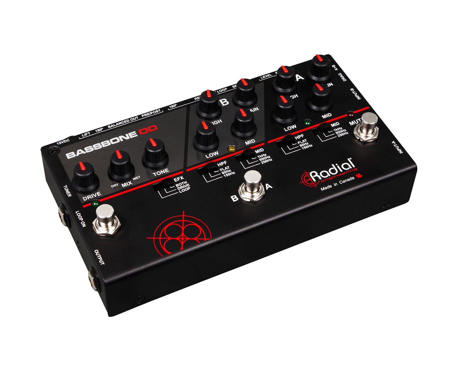 RADBASSOD - Radial Bassbone OD Bass Preamp and Overdrive Image 3