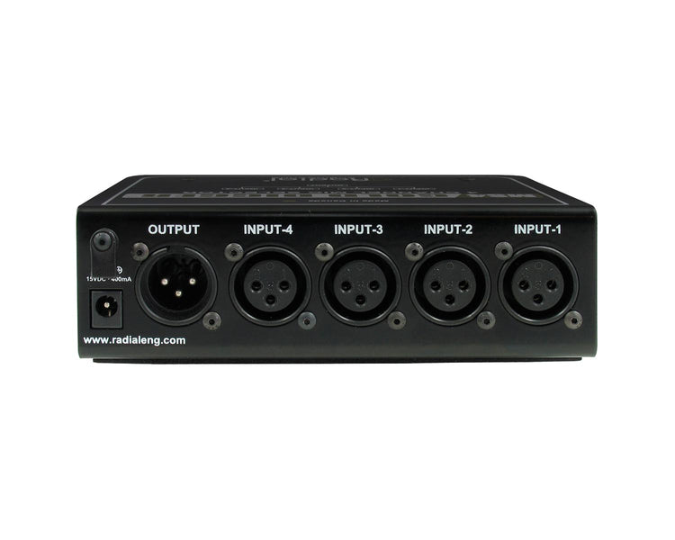 RADGOLDDIG - Radial Gold Digger 4 Ch Studio Mic Selector Switcher 4 In or 1 Out  Image 4