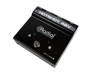 RADHOTSHOT48V - Radial HotShot 48V Condenser Microphone AB Footswitch Remote Image 1