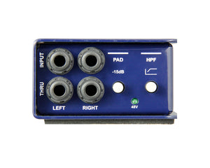 RADJ48S - Radial J48 Stereo Phantom Powered (48V) Active Direct Box Image 4